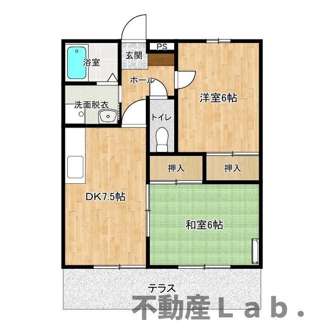 グランディール豊福の間取り