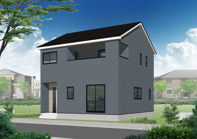 北条辻新築戸建2号棟の外観パース|外観はイメージです。