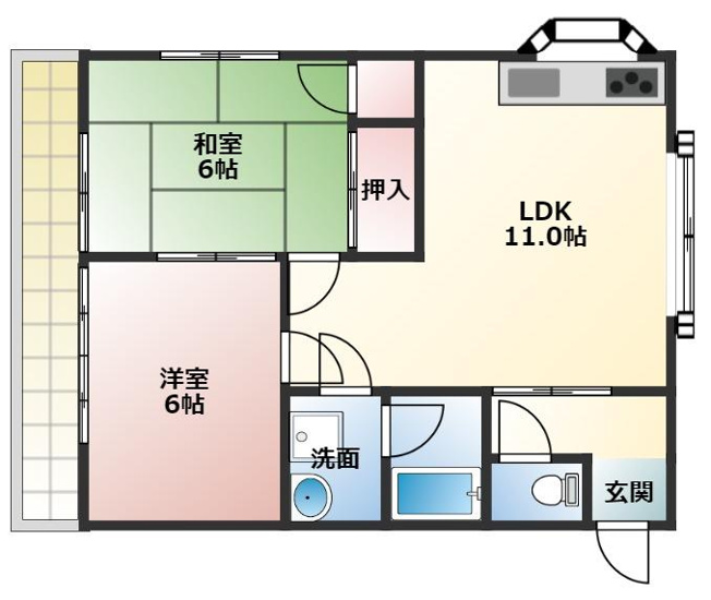 【間取り】 | サンハイツオザワ