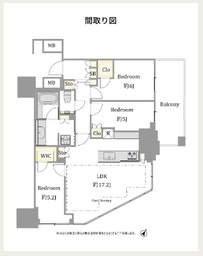 【間取り】 | ★仲介手数料無料★プラウドタワー渋谷(新築　未入居レジデンス）