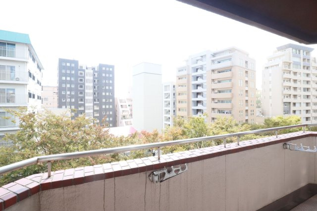 【展望】 | ライオンズマンション赤坂 | バルコニー前面は季節ごとの移り変わりを楽しめるけやき通りの眺望が広がります