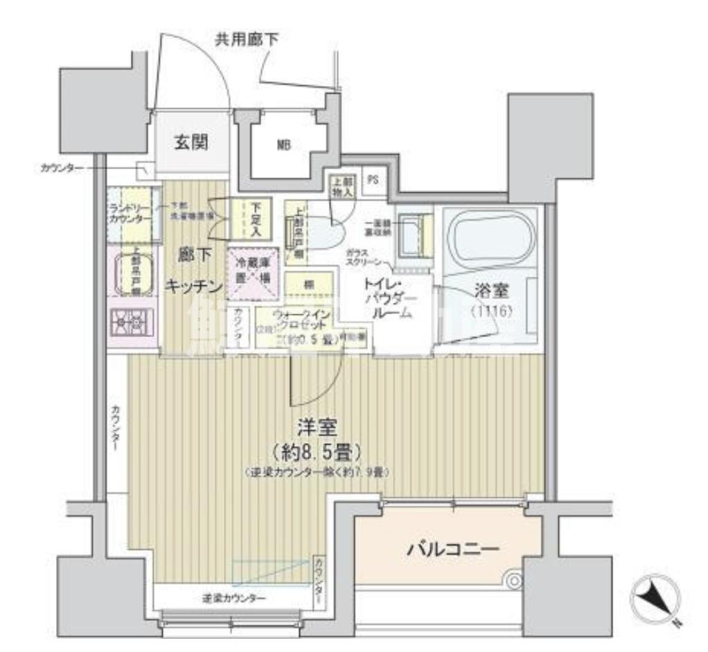 アネーロ銀座の間取り