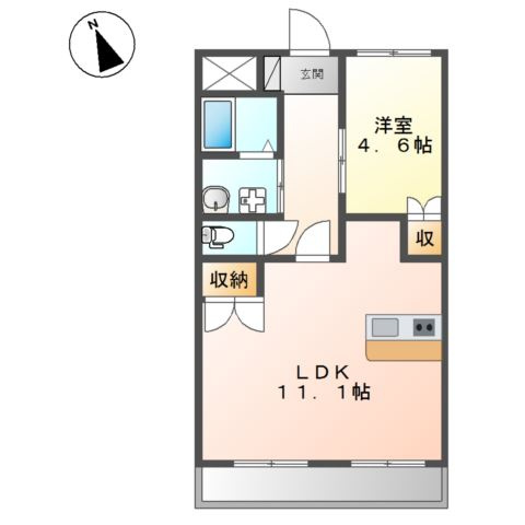 ウィング東合川の間取り