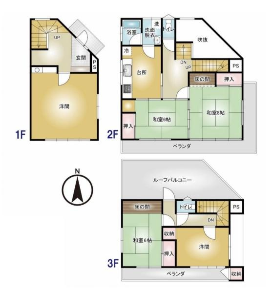 前橋市南町三丁目中古の間取り
