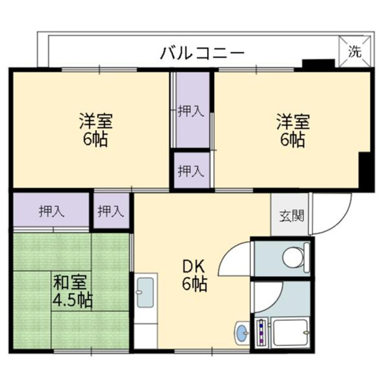 【間取り】 | コーポ桧山