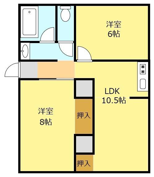 宝マンションの間取り