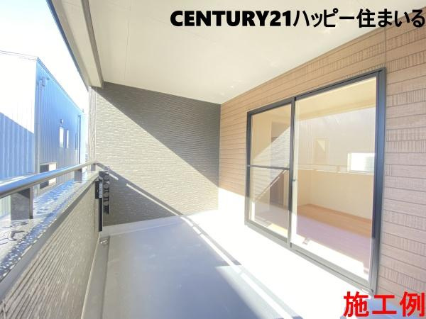 豊田市高上2丁目2期　全2棟・1号棟のバルコニー|施工例
