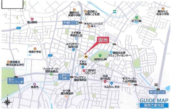 豊田市高上2丁目2期　全2棟・1号棟のその他|交通アクセス図です。