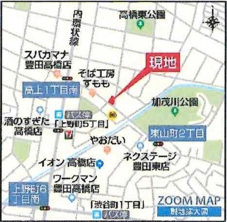 豊田市高上2丁目2期　全2棟・1号棟のその他|現地案内図です。
