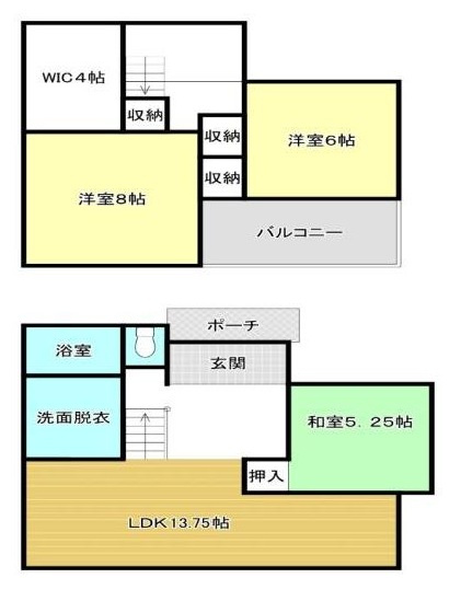 岩出市中黒・中古戸建・116214の間取り
