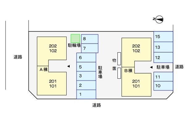 キーウエスト　Ａの区画図