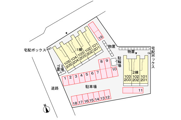 スイセンⅡの区画図