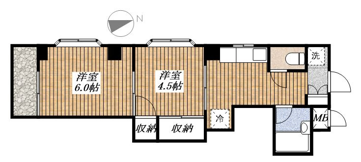 プレジールの間取り