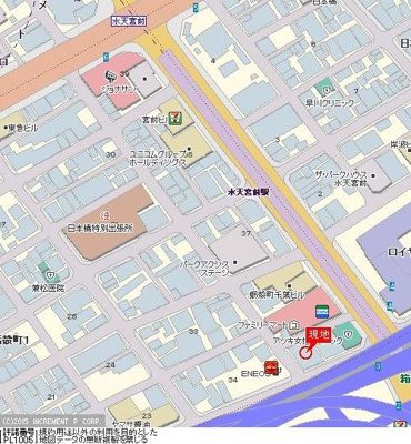 【地図】 | 蛎殻町団地