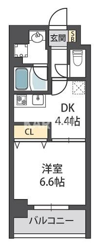 グランドールハタダビルディングIの間取り