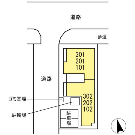 グラナーデ江戸川Bの玄関