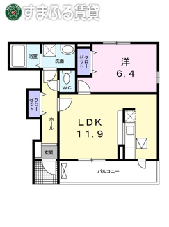 【間取り】 | サンリット　タウンC　西尾市平坂町