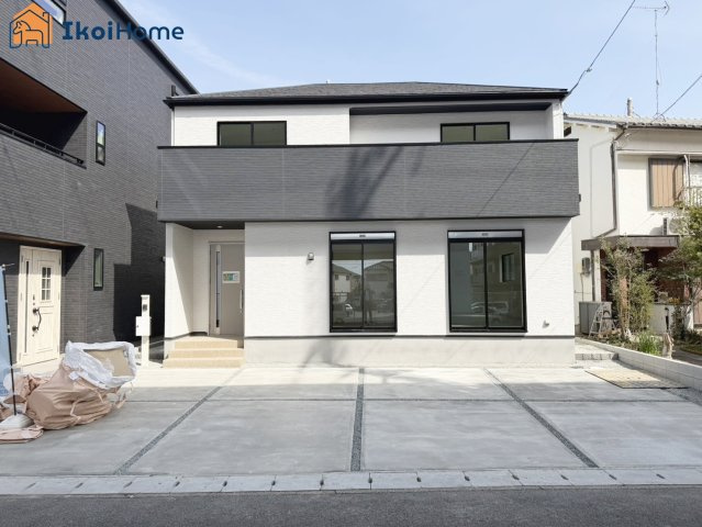 明石市魚住町西岡　全1棟　新築戸建の外観|【ホームページに現地動画掲載中】●年中無休：当日予約可●完成しました！魚住駅8分！並列4台駐車！