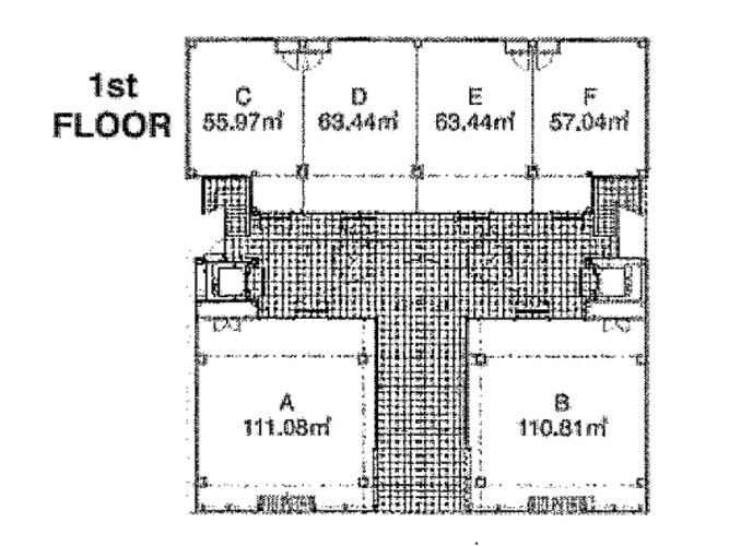 Ｓａｋａｅ　Ｓｏｕｔｈ　Ｓｑｕａｒｅの区画図