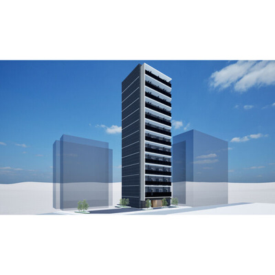 【外観パース】 | コンフォリア・リヴ天王寺寺田町ソルテラス