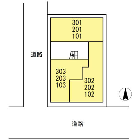 Maison de la pommeの区画図