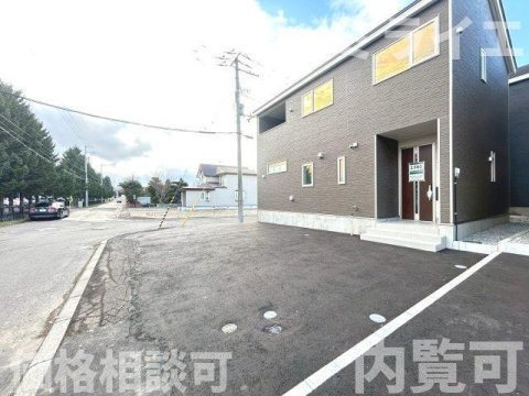 【新築戸建】北広島市輪厚中央3丁目3棟の駐車場|駐車3～4台可