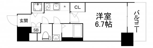 【間取り】 | エスリード松屋町サウス