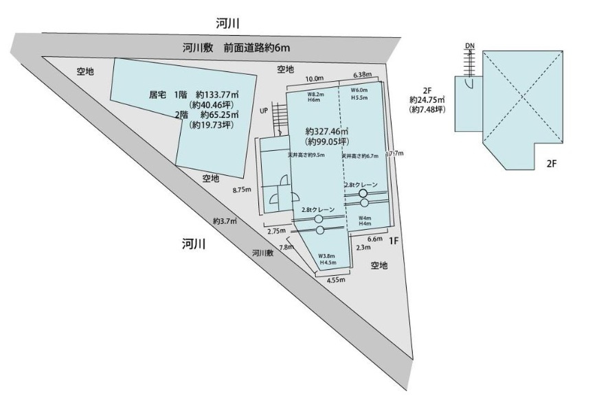 堺市西区上野芝向ヶ丘町１丁の倉庫の間取り