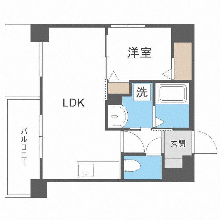 ＬＩＦＥＦＩＥＬＤ　ＪＲ二日市駅前の間取り|別号数タイプ