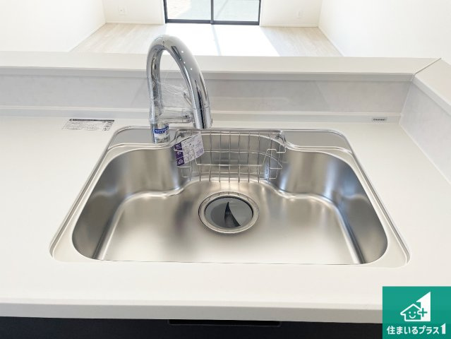 亀山市本町　第1期　新築一戸建ての設備|洗い物も楽にできる、広々シンク！