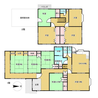 【間取り】 | 【商談中】春日町七日市　中古戸建