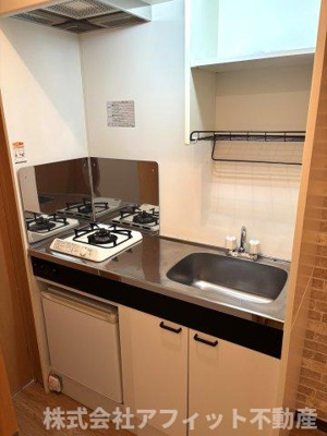 【キッチン】 | オーパ大門 | 1口ガスコンロ付き