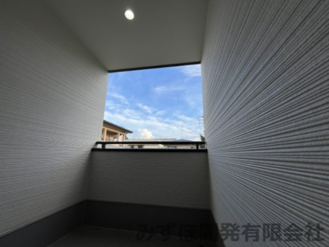 天童市老野森3丁目25-23　C棟のバルコニー