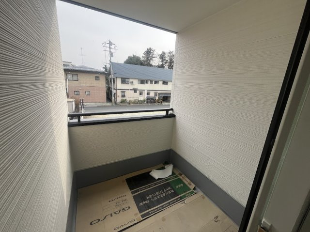 天童市老野森3丁目25-23　C棟のバルコニー|3/18撮影