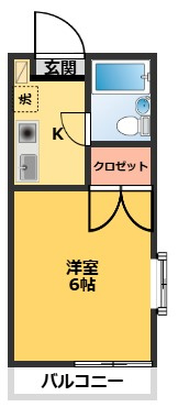 【間取り】 | コーポ　グリーンタウン
