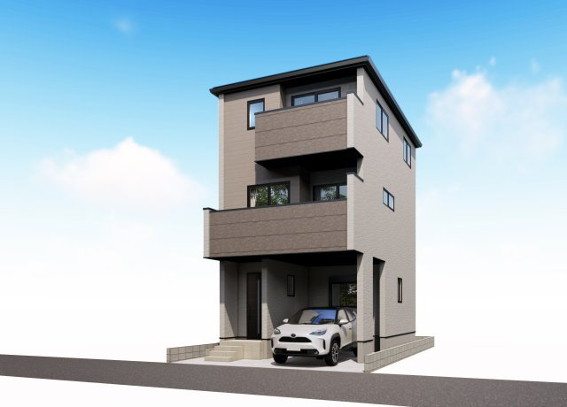 【完成予想図】 | 和光市新倉2丁目　新築分譲住宅　全1棟（成増店） | ※完成イメージのため、現況と異なる場合は現況優先となります。