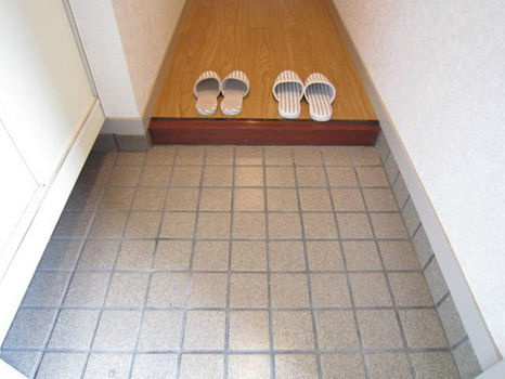 ヒルトンブルーの玄関