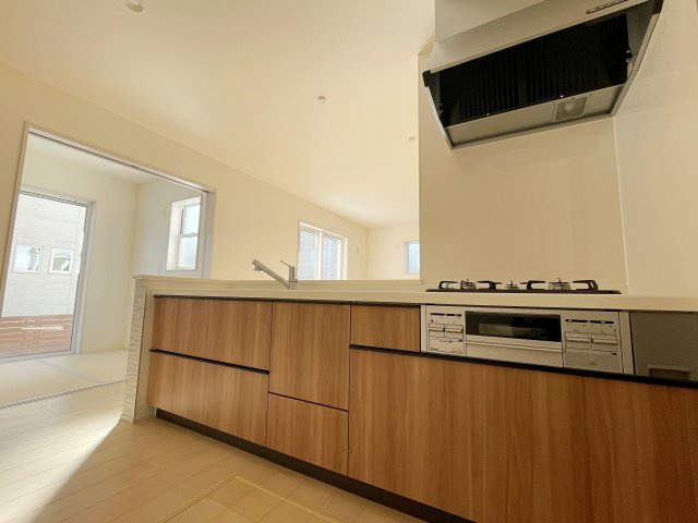 新築戸建・新築建売　いわき市平祢宜町【住宅性能評価W取得】平三小・平二中のキッチン