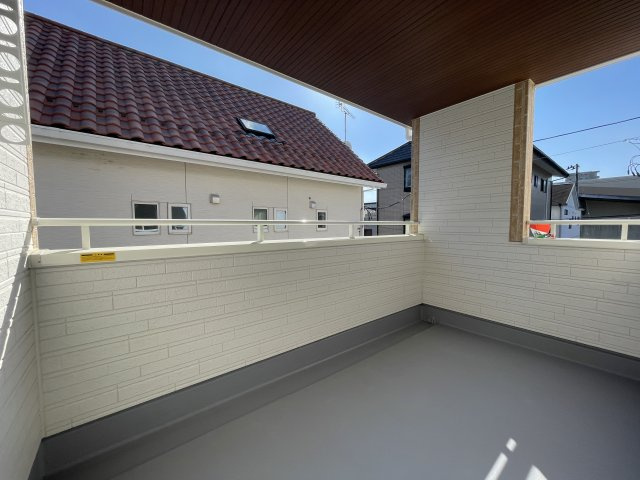 新築戸建・新築建売　いわき市平祢宜町【住宅性能評価W取得】平三小・平二中のバルコニー