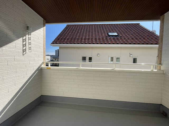 新築戸建・新築建売　いわき市平祢宜町【住宅性能評価W取得】平三小・平二中のバルコニー