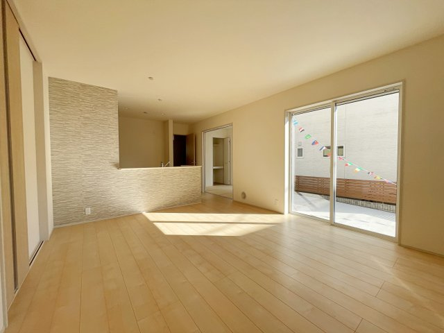 新築戸建・新築建売　いわき市平祢宜町【住宅性能評価W取得】平三小・平二中の居間・リビング