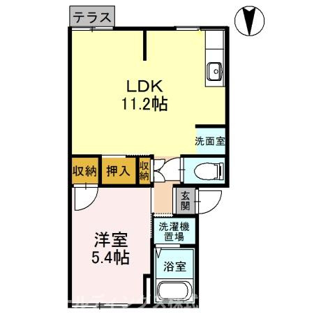 コーポ公手 の間取り