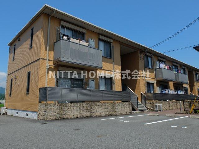 オレンジアイビー・柏原の外観|防犯カメラ設置物件です◎