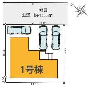 新築一戸建て 入間市東藤沢の区画図