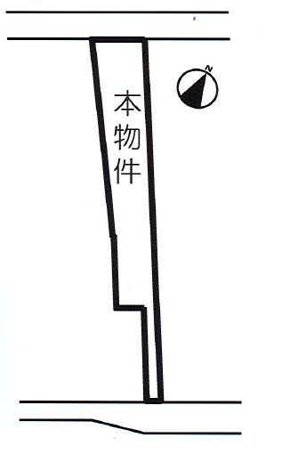 近江八幡市若宮町の事業用地の区画図