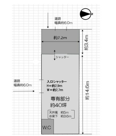 平野区加美東　貸工場・貸倉庫の間取り