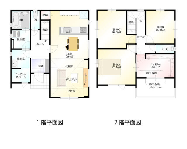 久留米市北野町今山　戸建【6号地】の間取り