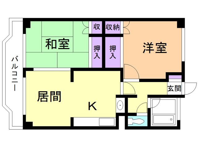 サンハイツの間取り