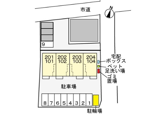 プレジールの区画図