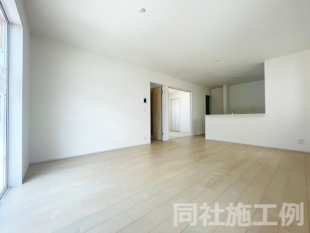 新築戸建・新築建売　いわき市若葉台1丁目【長期優良住宅】中央台北小・中央台北中の居間・リビング|同社施工例